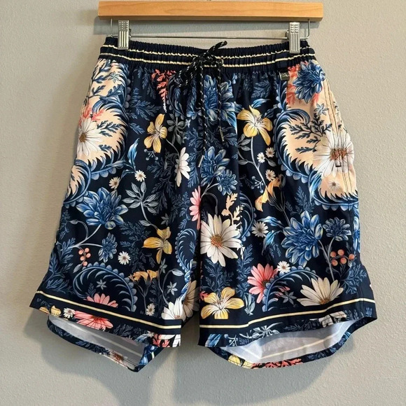 Agua Bendita Swim Trunks Floral 36 - Picture 1 of 9
